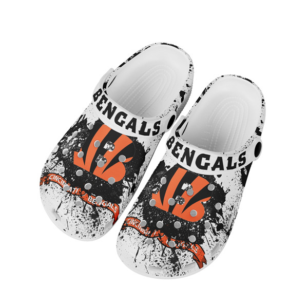 Men's Cincinnati Bengals Bayaband Clog Shoes 003